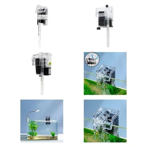 Aquarium Filter Fish Tank Filter USB Lightweight Quiet Small Hang on Filter
