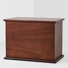 Walnut Wooden Urn for Adult Cremation Ashes Handcrafted