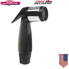 Versatile Black Pull Out Spray Head for Kitchen Faucets - Thumb-Activated Design