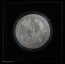 2012 5 oz Silver ATB El Yunque NF Quarter w/ Box and COA Burnished