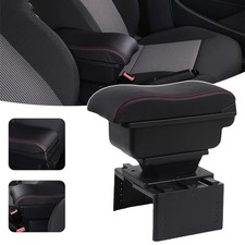 Auto KFZ Mittelarmlehne Universal Schwarz Mittelkonsole Armlehne Fit Meiste XY