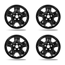 16- Inch Wheel Skins For 2012-2016 Honda Cr-v Set Of 4 Pcs Glossy Black 16- Inch Wheel Skins For 2012-2016 Honda Cr-v Set Of 4 Pcs Glossy Black
