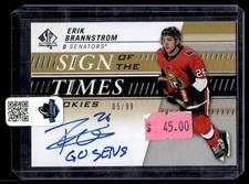 2020-21 SP Authentic Update Cards 2019-20 Erik Brannstrom Auto 05/99 Ottawa