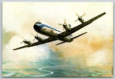 Malev Hungarian Airlines Ilyushin IL-18  Airline Issue Postcard aviation art