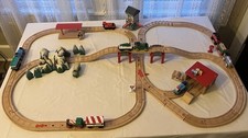 Thomas Wooden Train CHRISTMAS HOLIDAY LOT w/NORTH POLE SIGNAL, MOUNTAIN TUNNEL 