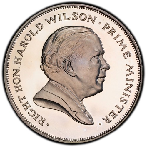 PR68DC 1975 Gr. Britain "First Referendum" Silver Medal PCGS- Toned SOLO Top Pop - Picture 5 of 5