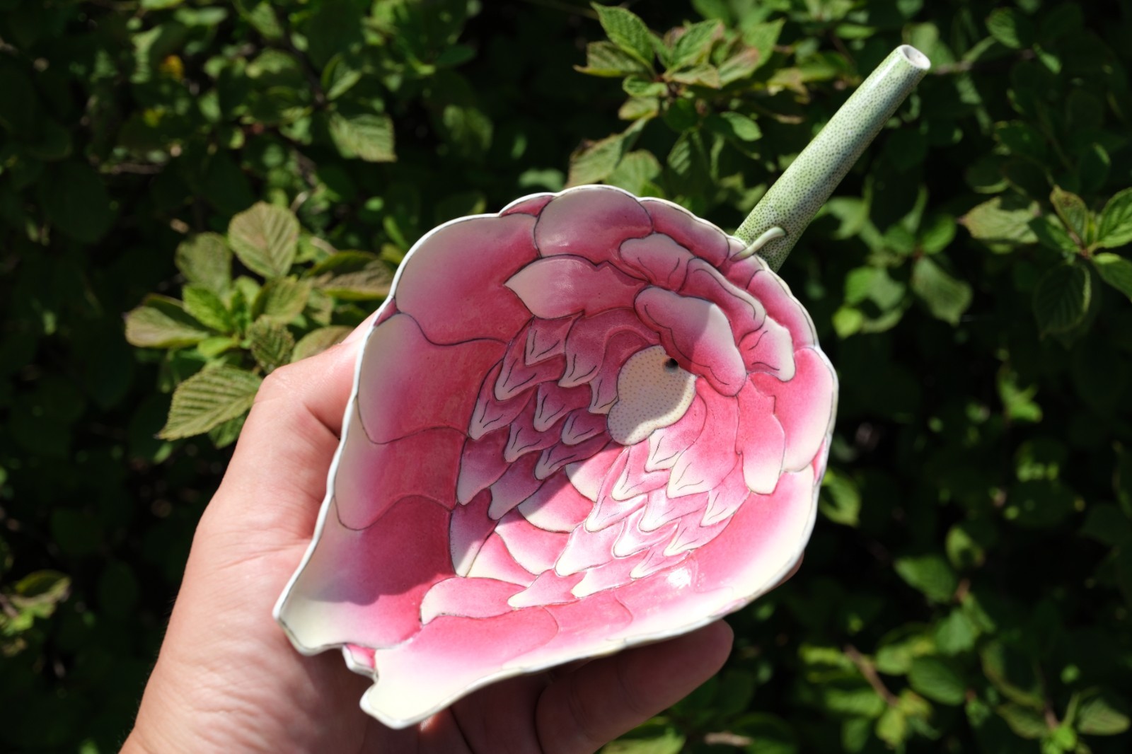 0288 Famille-Rose Lotus-Form Cup, Guangxu Mark