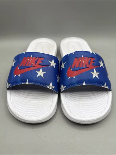 Sandali Nike donna Victori One Slide rosso bianco blu #CN9676 400 taglia:9