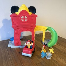 Disney Junior Mickey Mouse Clubhouse Firehouse Playset Rare