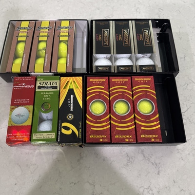 Lot Of 36 Bridgestone Tour B330-RX Yellow, Srixon, Strata And More