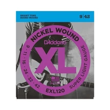 NEW D'Addario EXL120 Nickel Wound Electric Strings - Super Light  - .009-.042