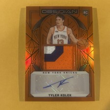 2024-25 Panini Obsidian Tyler Kolek Orange Flood /99 RPA AUTO 