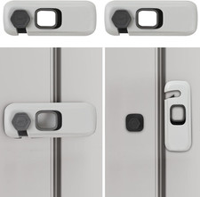 2Pack Child Proof Refrigerator Lock,Fridge Locks for Kids with Sticky 2 Pack