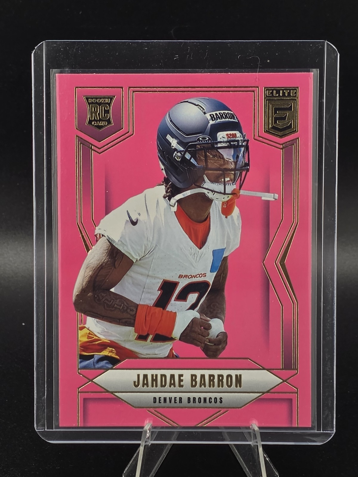 2025 Panini Donruss Elite - Rookies Jahdae Barron #168 Pink Ink (RC)