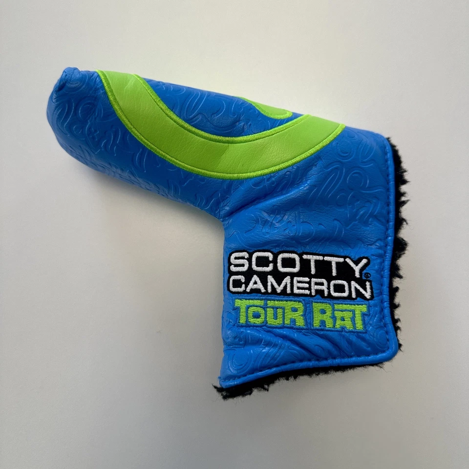 Scotty Cameron Circle T Blue/Lime Green Tour Rat Head Cover For Tour Use Only - Image 3 of 3