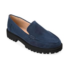 Women's Journee Collection Erika Lug Sole Loafers Navy