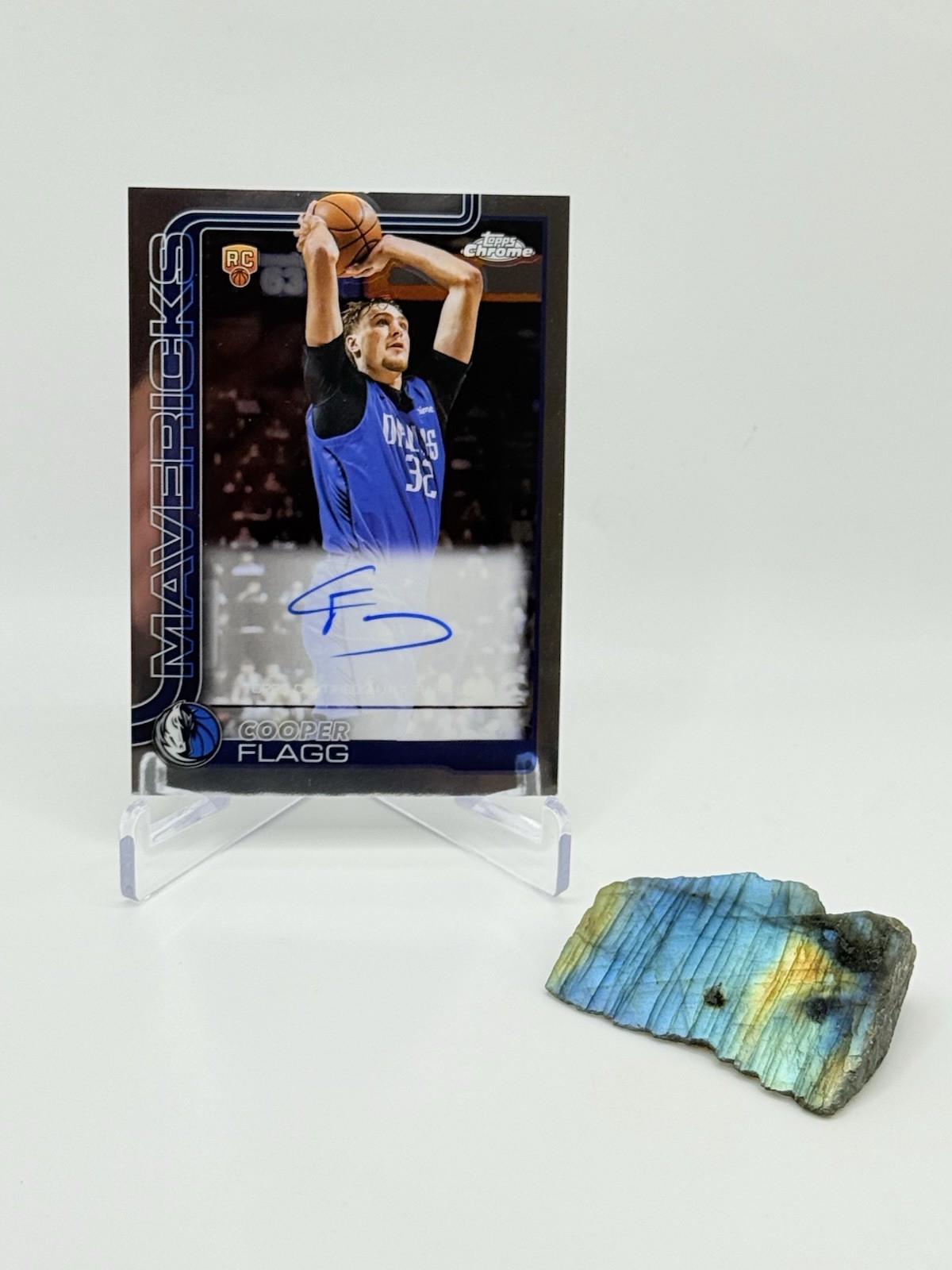 2025-26 Topps Chrome Cooper Flagg True Rookie Auto #TCAR-CF Dallas Mavs