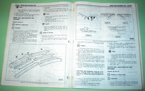 1997 Chevrolet Cavalier Pontiac Sunfire Convertible Service Manual - Picture 3 of 3