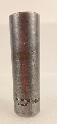 WILLIAMS 14M-615 USA 15mm Metric  1/2'' Drive  6 Point Deep Impact Socket USA