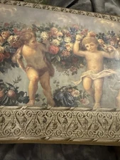 Antique Victorian Architectural Molding Angels Cherubs Wallpaper Border 15 feet