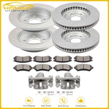 Rear Brake Calipers For 00-05 CHEVROLET MONTE CARLO & Front Rear Rotor Brake Pad