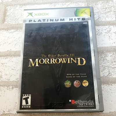Elder Scrolls III: Morrowind Xbox Video Game ARPG Vtg Retro Gaming CIB w/ Map
