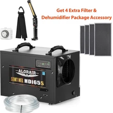 ALORAIR Sentinel HDi65S 120Pt Dehumidifier With Pump for Basement 5y Warranty US