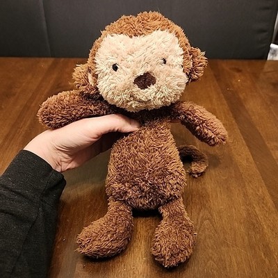 Little Jellycat Nugget Monkey First Steps Baby Retired 12'' Brown
