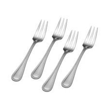 Beaded Antique 18/10 Stainless Steel Cocktail Fork (Set of Four)