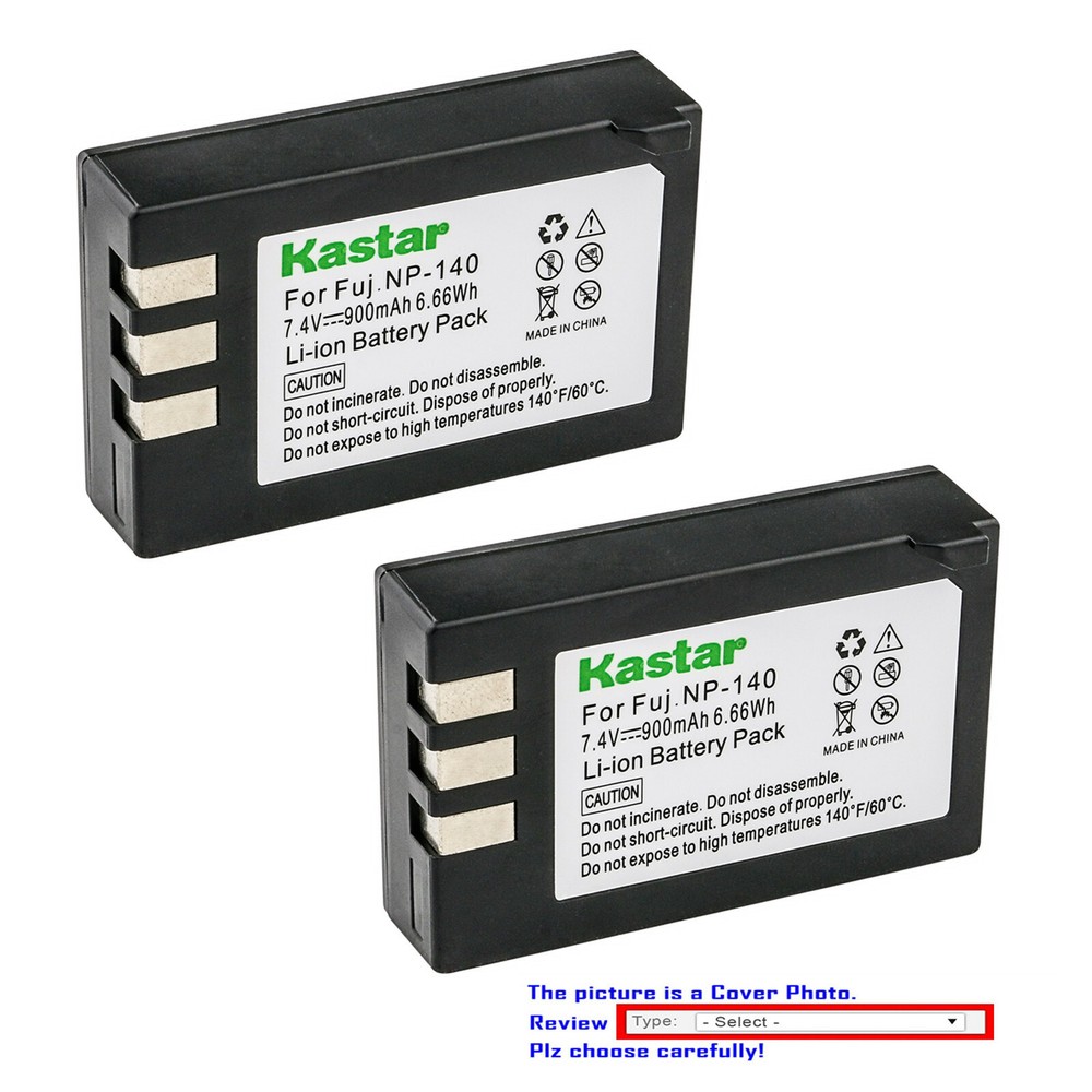 Kastar NP-140 Replacement Battery for Fujifilm FNP-140 & BC-140 Charger