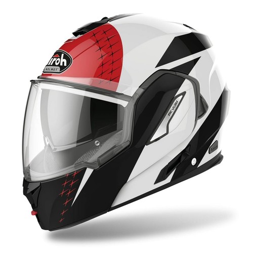 AIROH REV19 LEADEN RED CASCO MODULARE TOURING DOPPIA VISIERA DA XS A XXL |  eBay