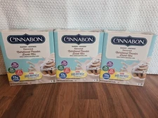 Lot of 3 Carnation Breakfast Essentials Cinnabon Nutritional Powder Drink Mix
