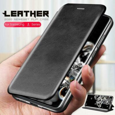 For Samsung Galaxy S10 Lite A51 A71 S20 Case, Premium Leather