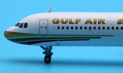 JC Wings 1:400 XX4894 Gulf Air Airbus A321NEO aeromobile pressofuso modello A9C-NB - Foto 8 di 12