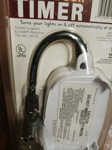 Ingraham 12/806 Photo Electric Outlet Switch Power On / Off timer - Picture 9 of 9