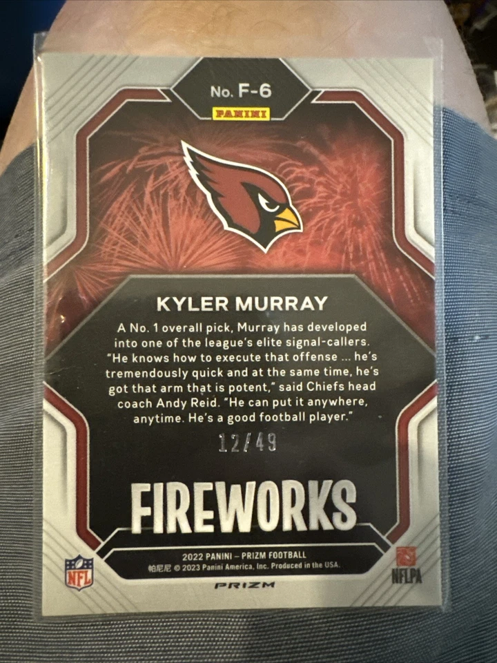 Kyler Murray 2022 Prizm Purple Checker Board Arizona Cardinals 12/49 SSP 🔥🔥🔥 - Image 4 of 4