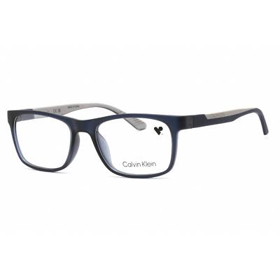 Calvin Klein Men's Eyeglasses Full Rim Matte Crystal Navy Acetate CK20535 410