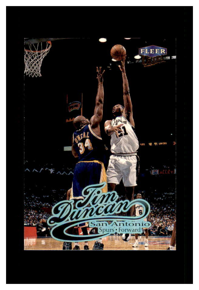 TIM DUNCAN FLEER 1998-99 ULTRA #55  SHAQ  SAN ANTONIO SPURS MINT 