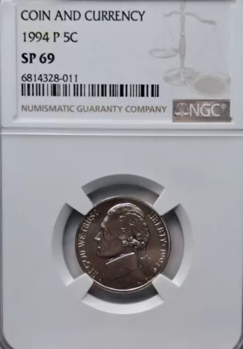 1994-P SP69 Jefferson Nickel Specimen! Rare NGC Matte Finish.