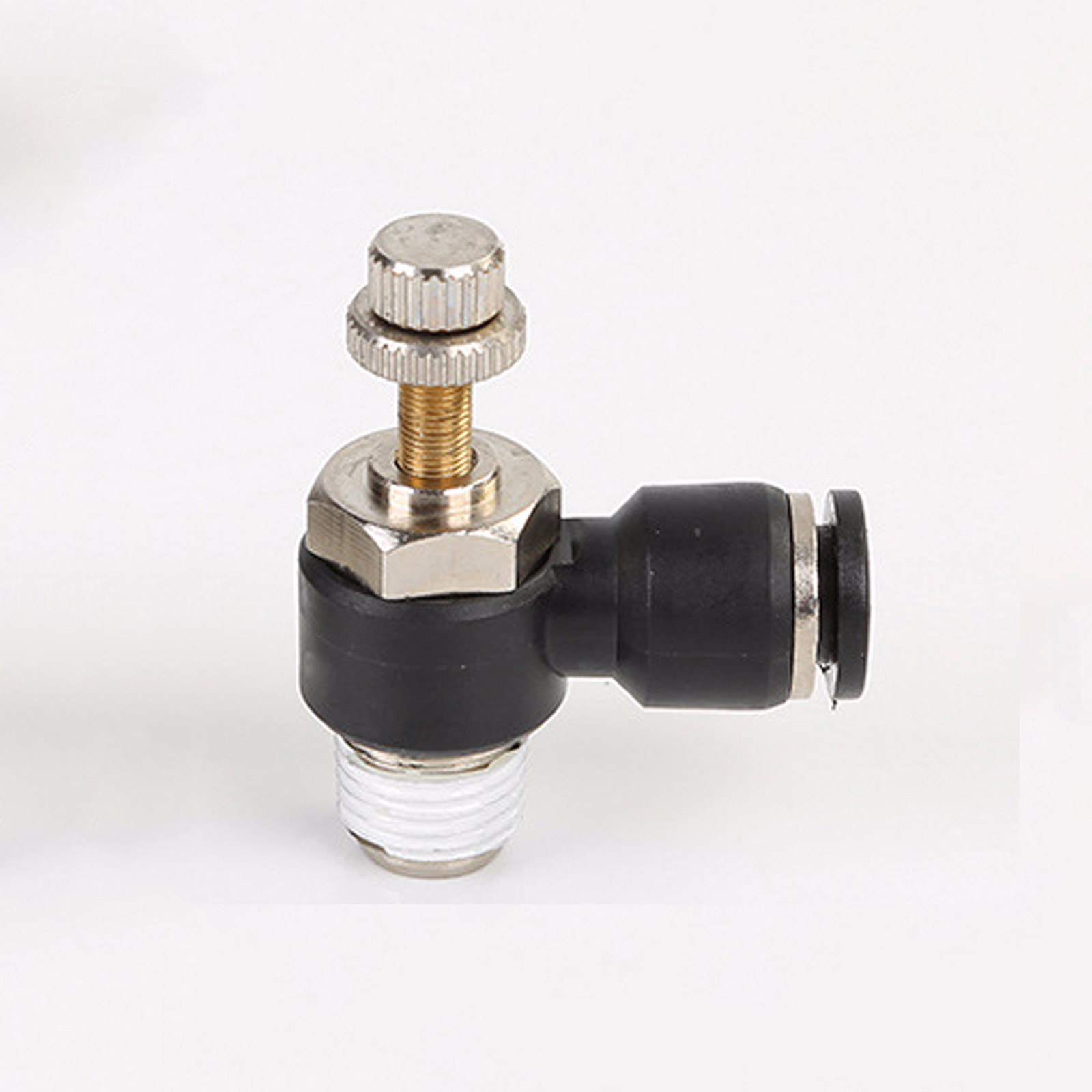 New Air Flow Speed Control Valve Connector Tube Hose Pneumatic Push In