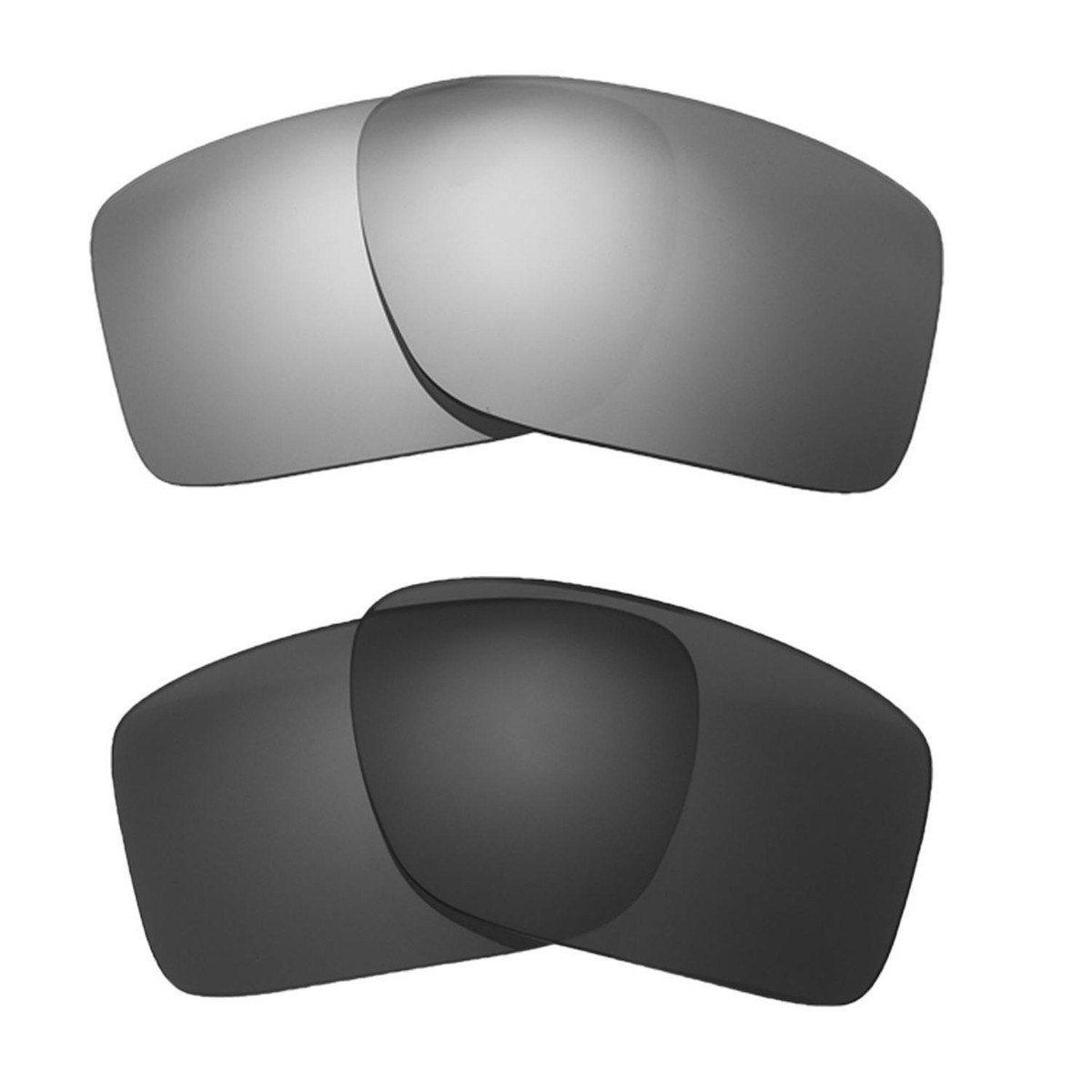 Walleva Titanium + Black Polarized Replacement Lenses For Oakley