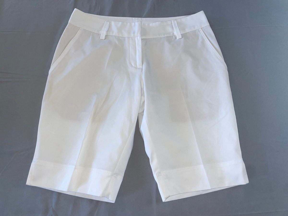 Adidas ClimaLite Flat Front Stretch Long Bermuda Golf Women's 4,  MINT!!