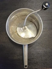 Food Mill By Foley Black Handle 7" Silver Metal Manual Ricer Grinder 101