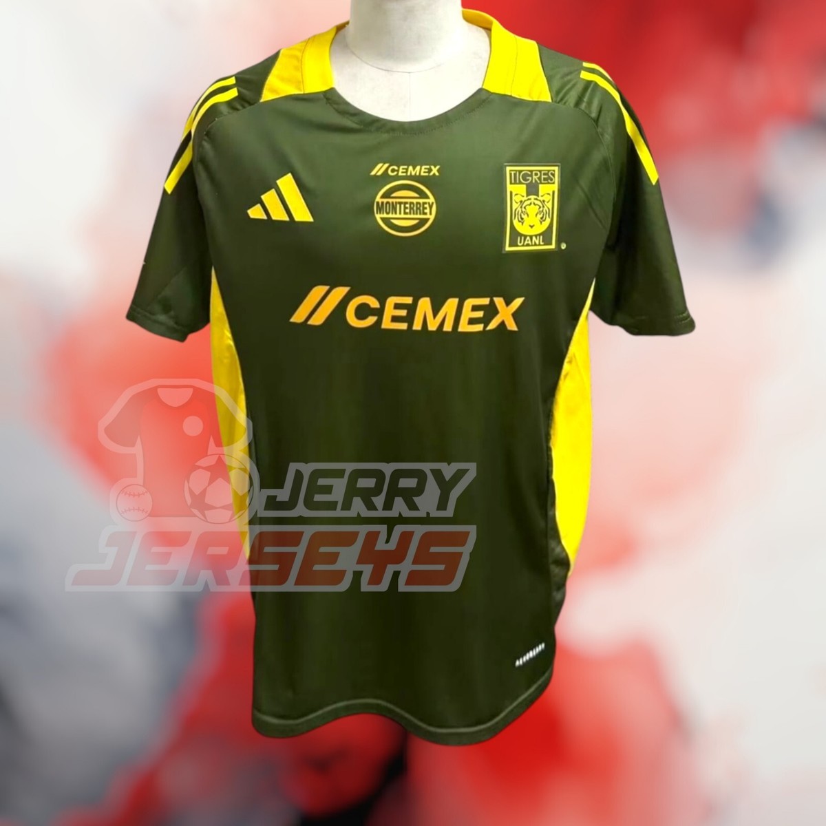 TIGRES UANL OLIVE GREEN TRAINING MEN JERSEY 24/25 | eBay