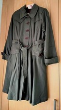 Ladies Khaki Brown Trench Coat Nomads Lined Jacket 6-8-10-12 New