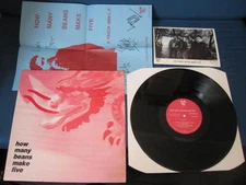 How Many Beans Make Five ST Vinyl LP w Poster Signed Promo Photo C86 La-di-da 5