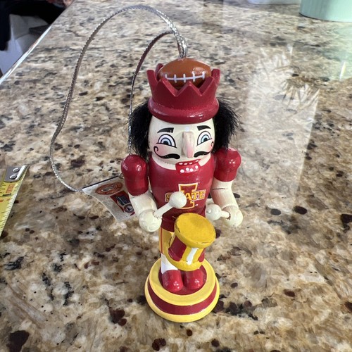Iowa State Cyclones 3.5” Nutcracker Christmas Ornament