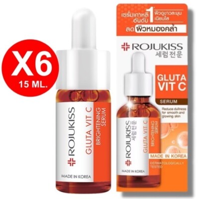 6X15ML Rojukiss Gluta Vit C Brightening Serum No1 Korea Serum Skin Radiance