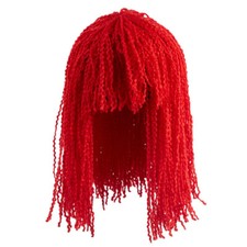 Set of 3 Antina's Red Crimped Yarn 12" Doll Wigs