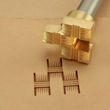 Leather stamp tool for leather craft DIY brass stamp 205 -3  3 in 1 - 5x11 mm